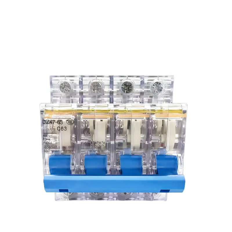 DZ47-63 C63 4P Transparent Miniature Circuit Breaker