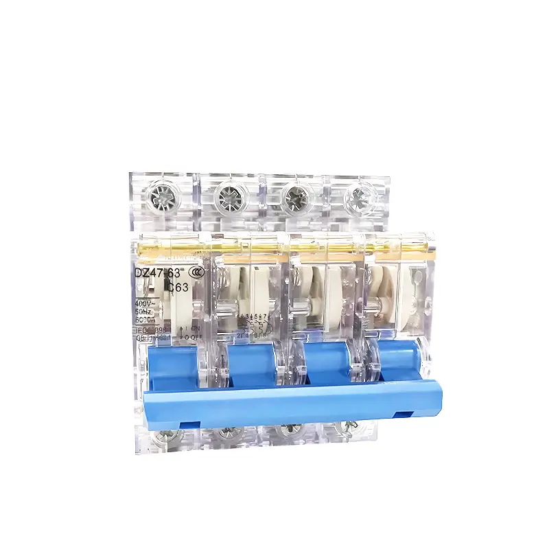 DZ47-63 C63 4P Transparent Miniature Circuit Breaker